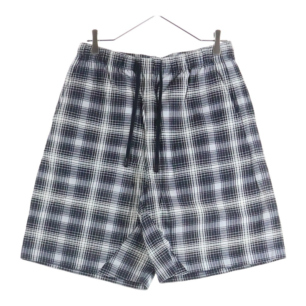 N.HOOLYWOOD(エヌハリウッド) 23SS チェック ワイド ショーツ ショート ハーフパンツ ブラック/ホワイト 2231-CP51-020