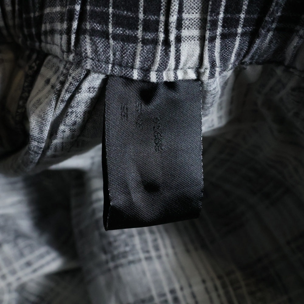 N.HOOLYWOOD(エヌハリウッド) 23SS チェック ワイド ショーツ ショート ハーフパンツ ブラック/ホワイト 2231-CP51-020