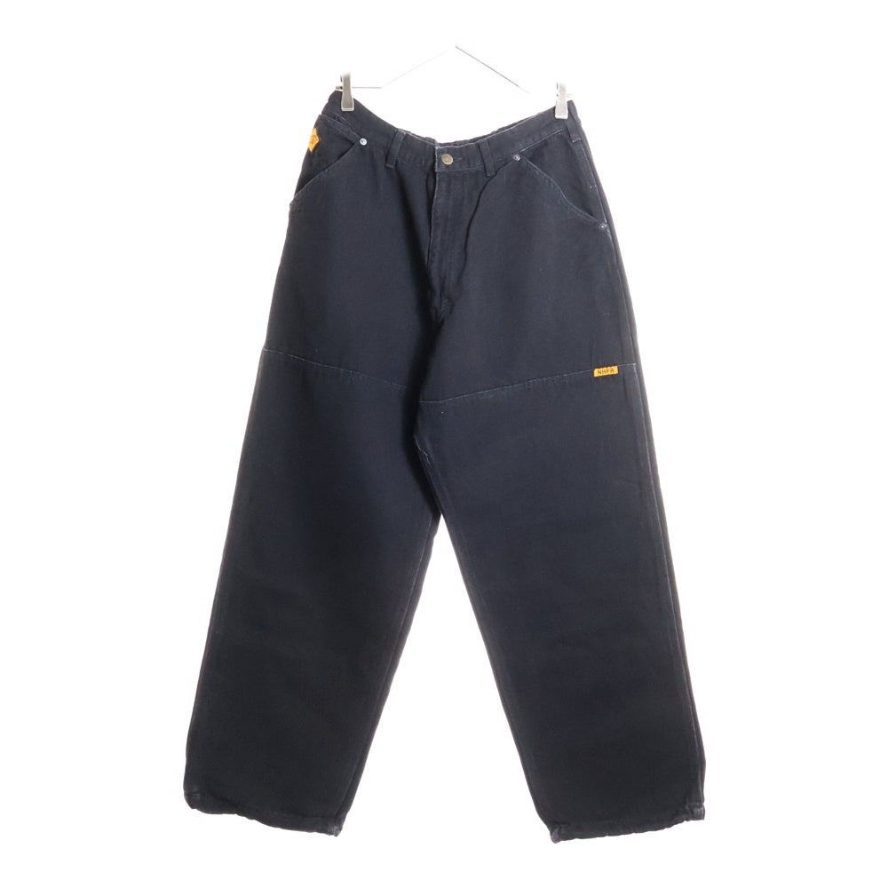 N.HOOLYWOOD エヌハリウッド 24AW クラシック ワイド ダブルニー ロングパンツ ブラック 1242-CP01-001 N.HOOLYWOOD(エヌハリウッド) 24AW クラシック ワイド ダブルニー
