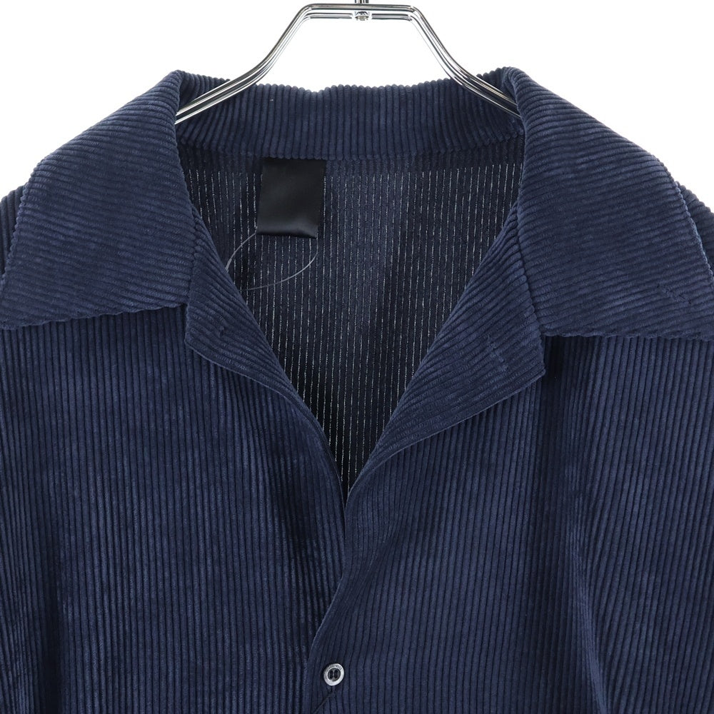 N.HOOLYWOOD(エヌハリウッド) 24AW オープンカラー コーデュロイ 長袖シャツ ネイビー 2242-SH21-017