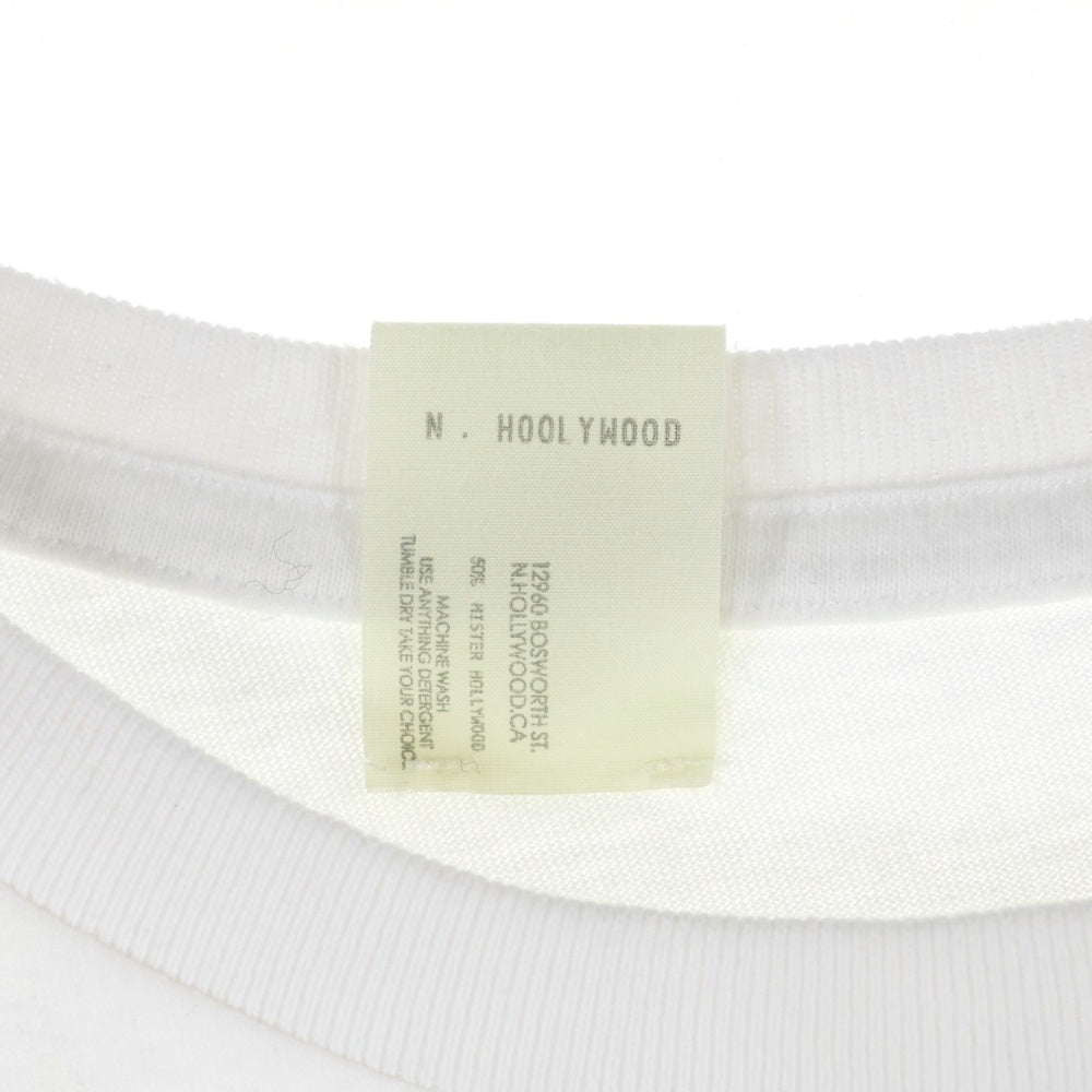 N.HOOLYWOOD(エヌハリウッド) 24AW TEST PRODUCT SHORT SLEEVE T-SHIRT クルーネック 半袖Tシャツ カットソー ホワイト 9242-CS83