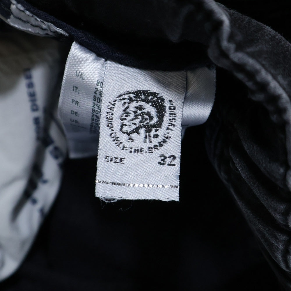 DIESEL(ディーゼル) D-KROOSHORT-NE ジョグ ジーンズ デニム ショーツ ショートハーフ パンツ ブラック D-KROOSHORT-NE