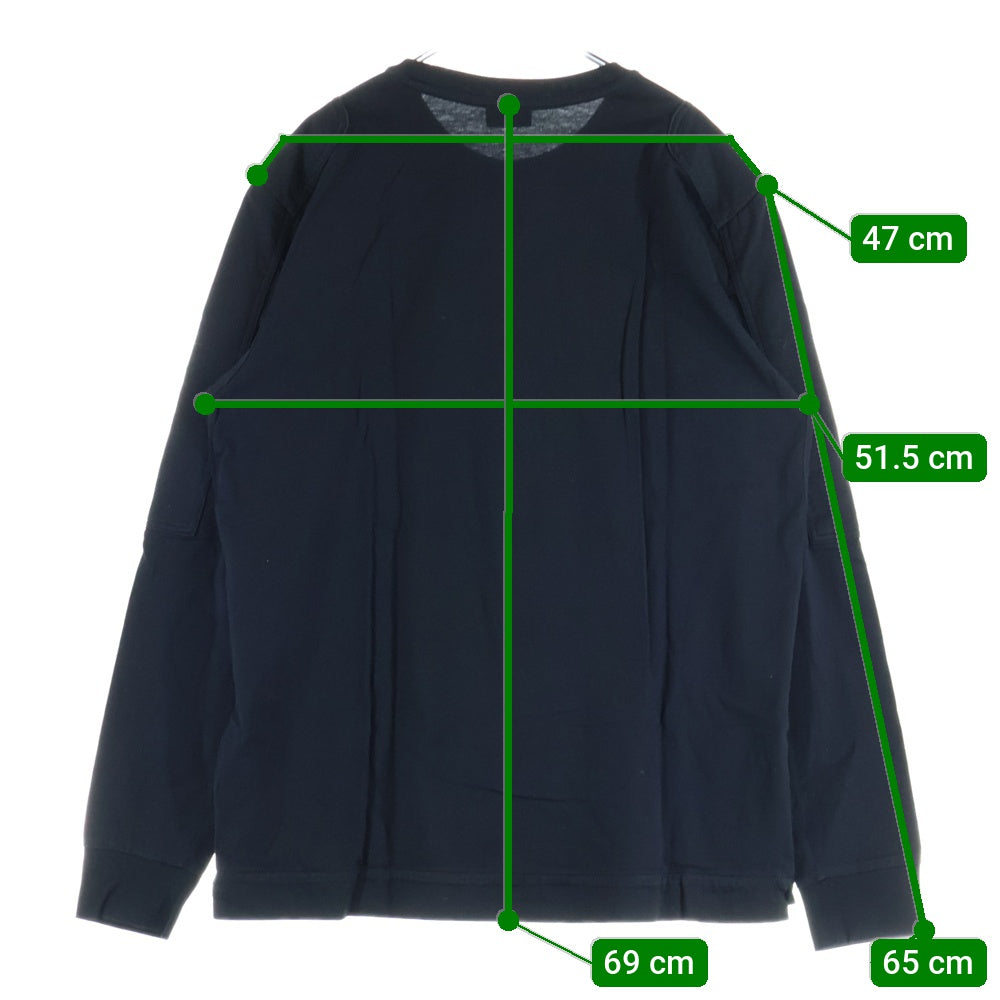 DIESEL(ディーゼル) ショルダーデザイン ロングスリーブ 長袖Tシャツ カットソー ブラック