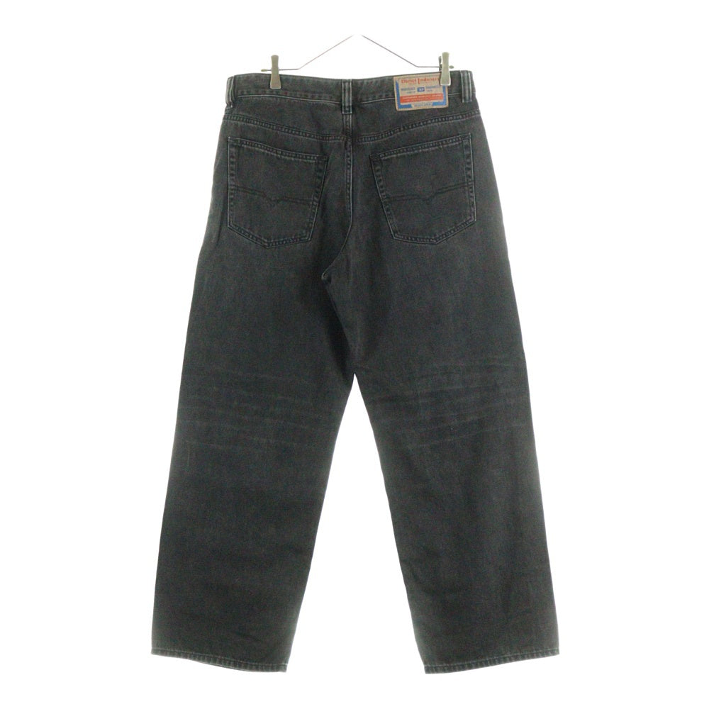 DIESEL(ディーゼル) 2001 D-MACROマクロ ワイド デニムパンツ ブラック A12821