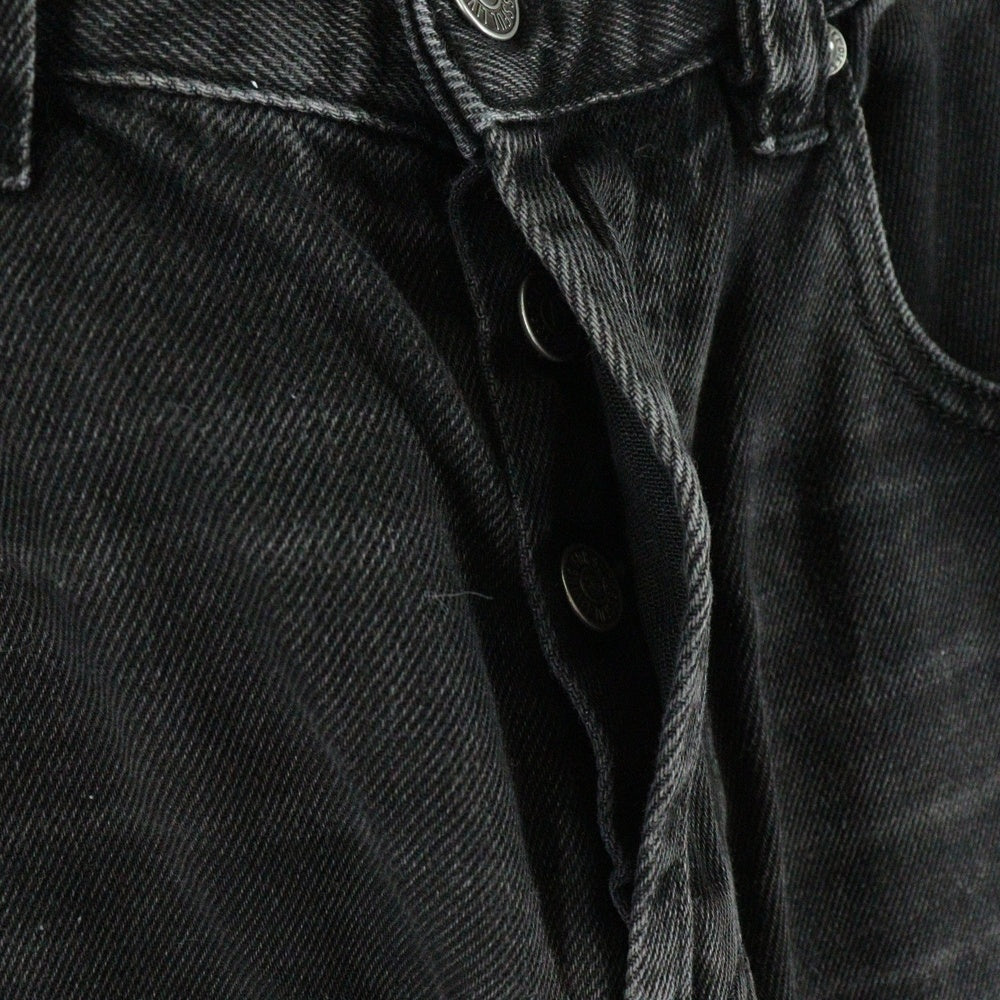 DIESEL(ディーゼル) 2001 D-MACROマクロ ワイド デニムパンツ ブラック A12821