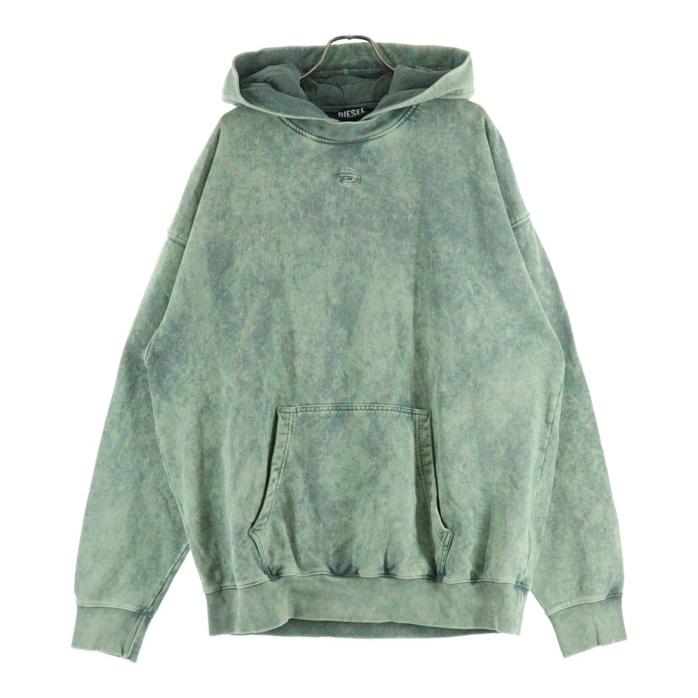 DIESEL(ディーゼル) 22AW S-NEKKOVER-POK ネック プルオーバー スウェット パーカー グリーン A03881