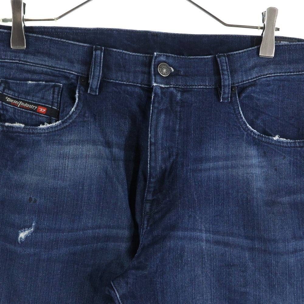 DIESEL(ディーゼル) D-STRUKT JOGG SLIM ダメージ加工 スキニーデニムパンツ インディゴ