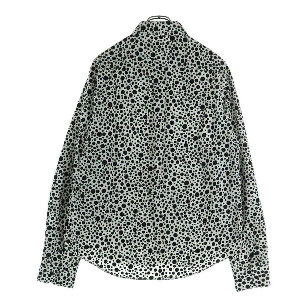 LOUIS VUITTON(ルイヴィトン) 23SS ×草間彌生 インフィニティドット ジップアップ シャツ ジャケット ブラック/ホワイト RM231H V29 HOS30W