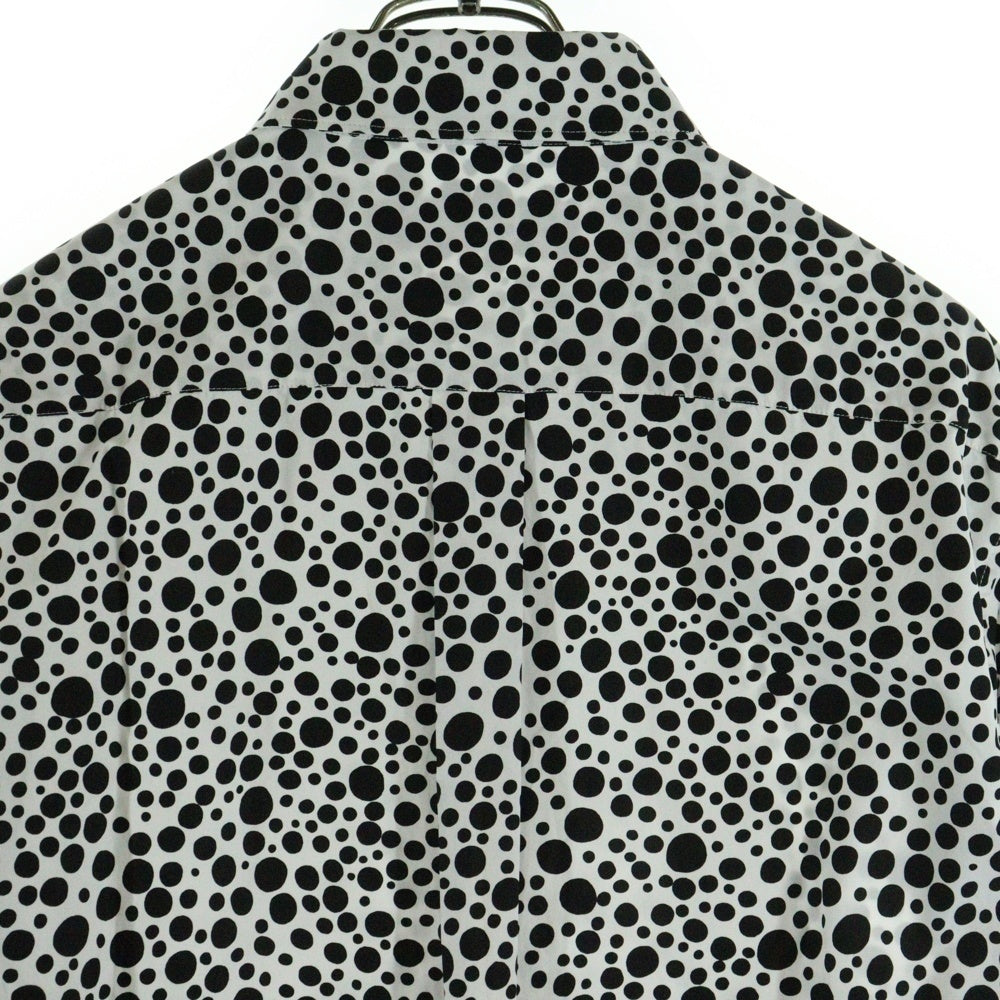 LOUIS VUITTON(ルイヴィトン) 23SS ×草間彌生 インフィニティドット ジップアップ シャツ ジャケット ブラック/ホワイト RM231H V29 HOS30W