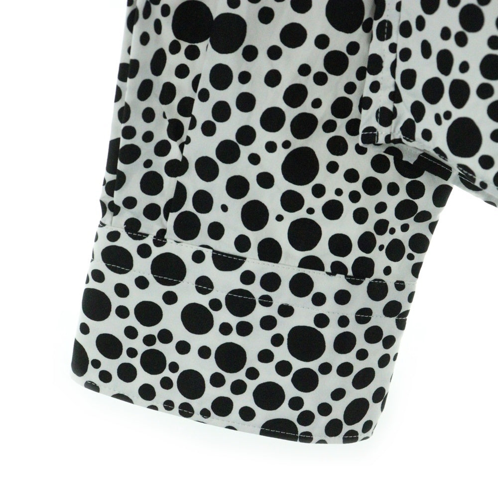 LOUIS VUITTON(ルイヴィトン) 23SS ×草間彌生 インフィニティドット ジップアップ シャツ ジャケット ブラック/ホワイト RM231H V29 HOS30W