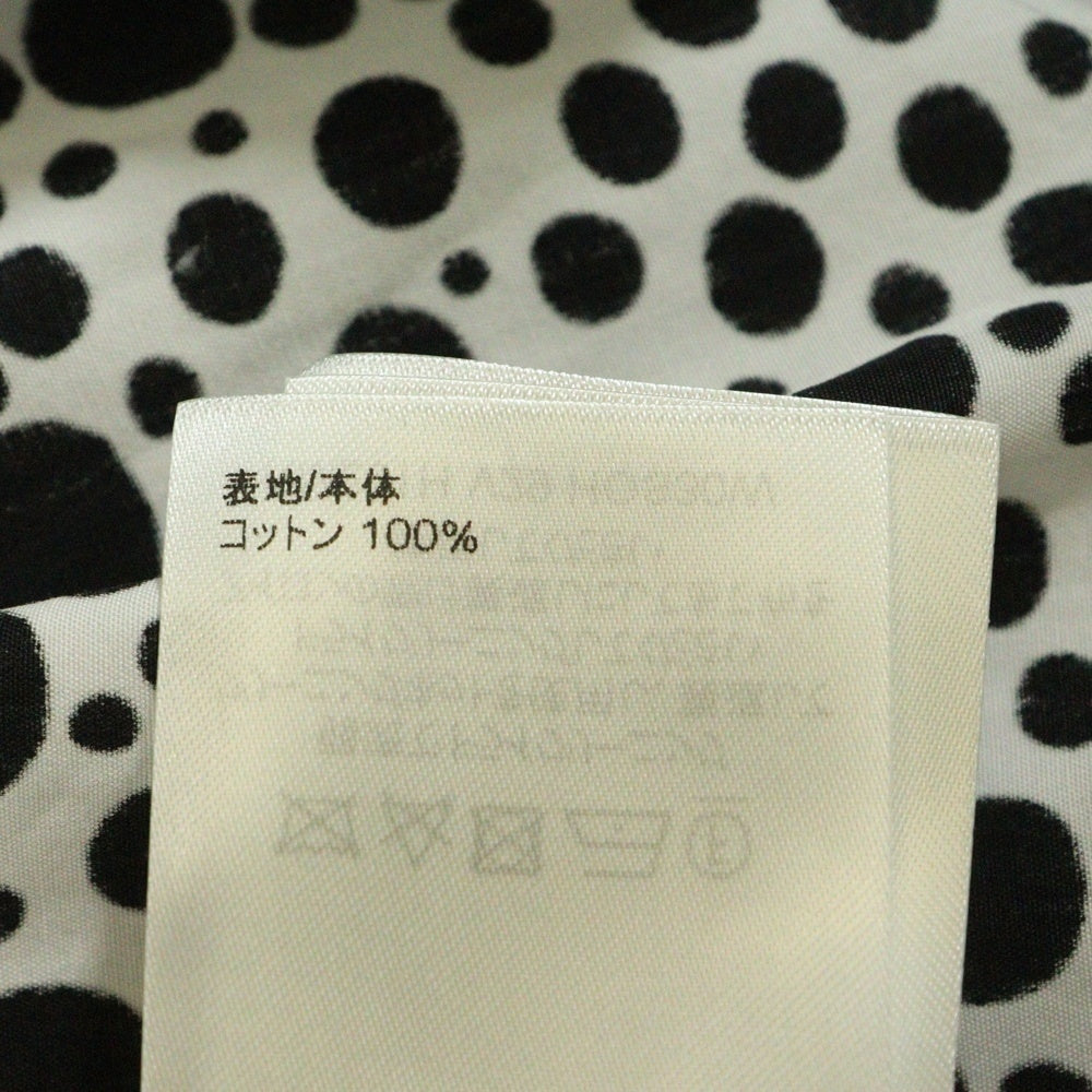LOUIS VUITTON(ルイヴィトン) 23SS ×草間彌生 インフィニティドット ジップアップ シャツ ジャケット ブラック/ホワイト RM231H V29 HOS30W