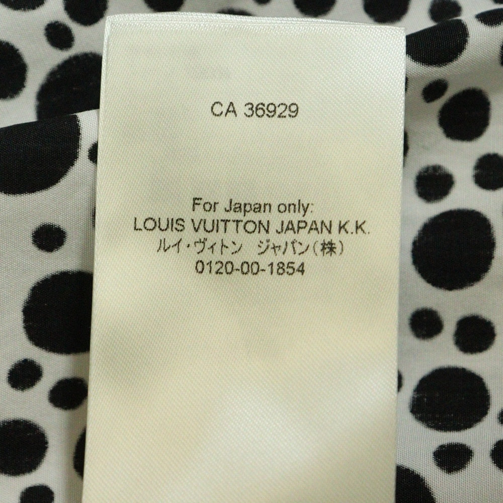 LOUIS VUITTON(ルイヴィトン) 23SS ×草間彌生 インフィニティドット ジップアップ シャツ ジャケット ブラック/ホワイト RM231H V29 HOS30W