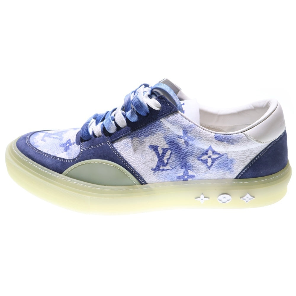 LOUIS VUITTON(ルイヴィトン) ウォーターカラーモノグラム オリーライン レザー ローカットスニーカースニーカー ホワイト/ブルー FA0231