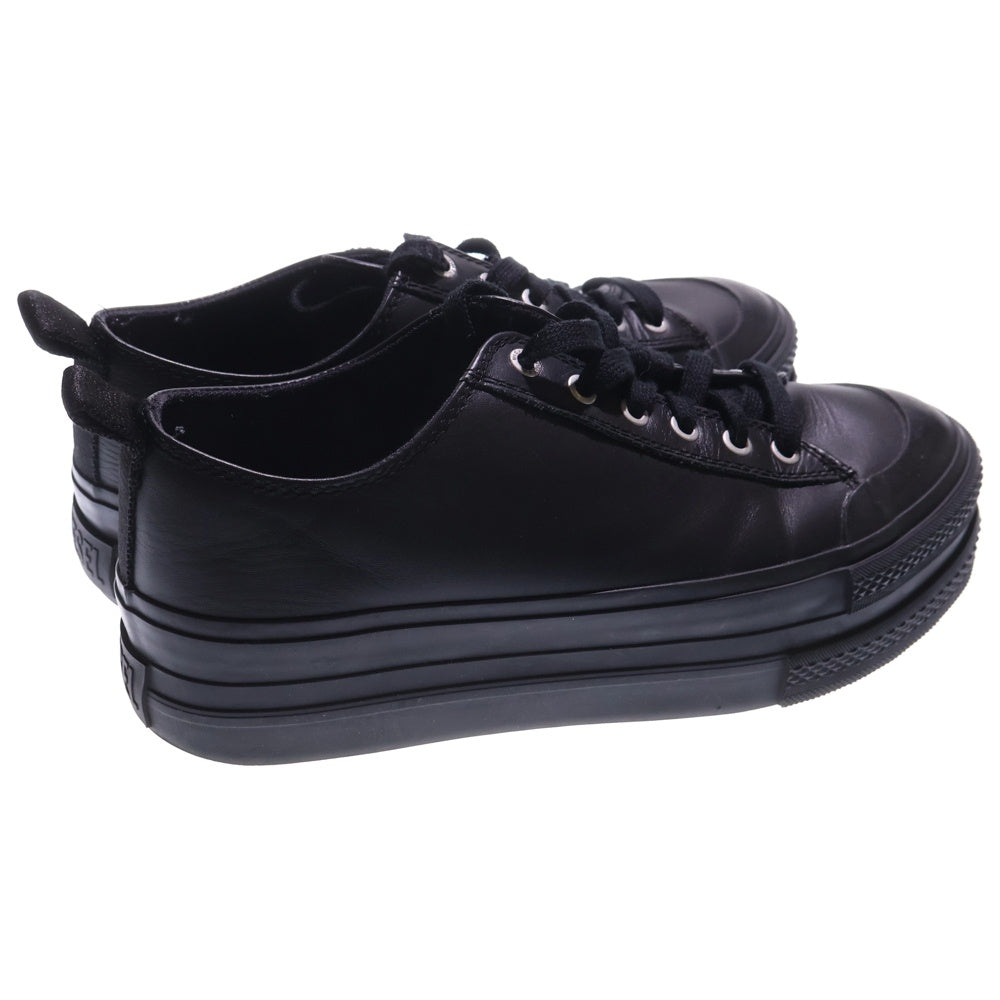DIESEL(ディーゼル) S-JOMUALC チャンキーソールレザー ローカットスニーカー ブラック