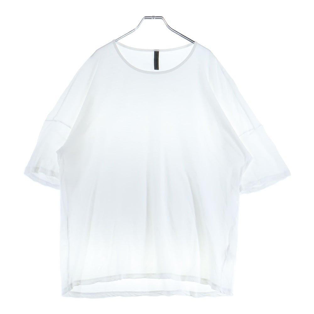 KAZUYUKI KUMAGAI ATTACHMENT(カズユキクマガイ アタッチメント) フレスカ 天竺 クルーネックドルマン S/S 半袖Tシャツ カットソー ホワイト KJ01-011