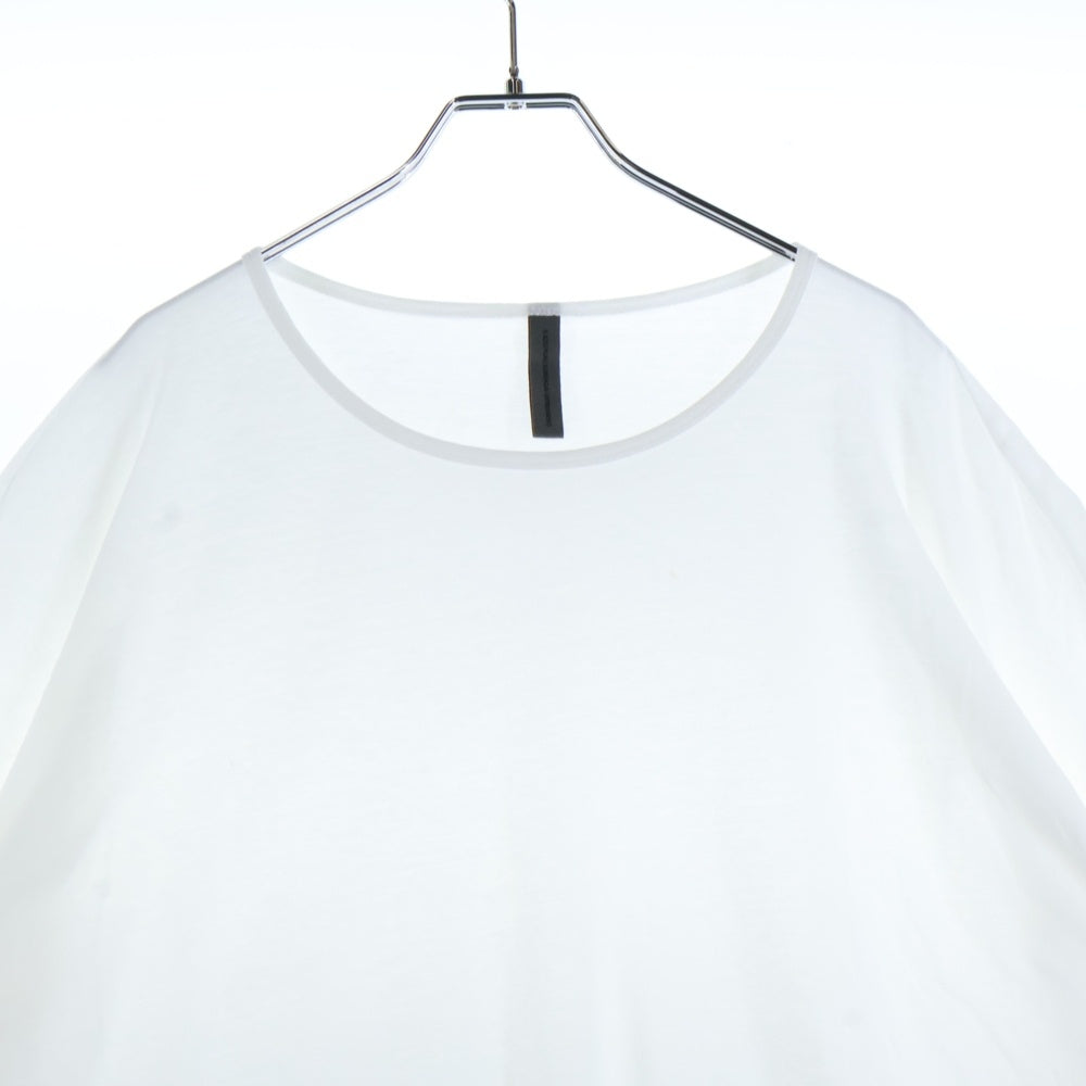 KAZUYUKI KUMAGAI ATTACHMENT(カズユキクマガイ アタッチメント) フレスカ 天竺 クルーネックドルマン S/S 半袖Tシャツ カットソー ホワイト KJ01-011