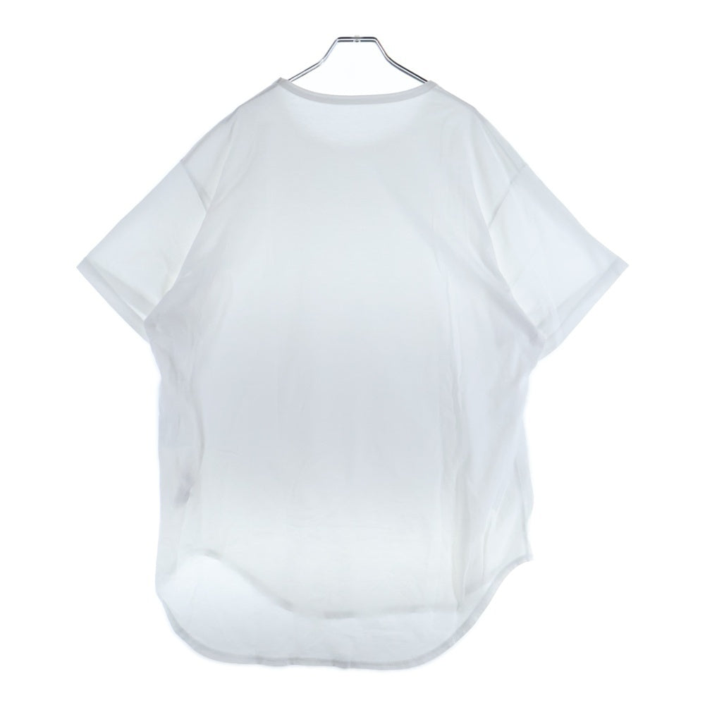 Ground Y(グラウンドワイ) 20SS ラウンドショートスリーブ 半袖Tシャツカットソー ホワイト GN-T11-040