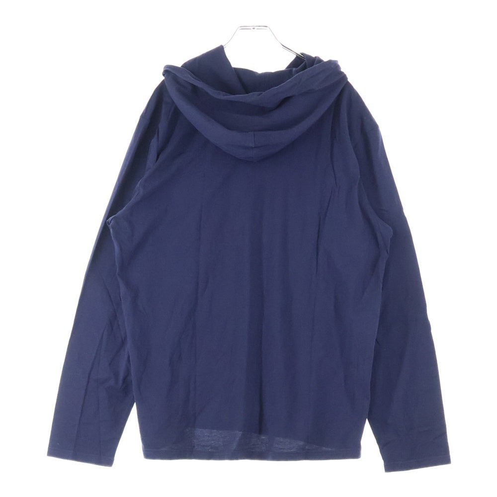 POLO RALPH LAUREN(ポロラルフローレン) ロゴ刺繍 フード付き ロングスリーブ長袖Tシャツカットソー ネイビー 0200016546