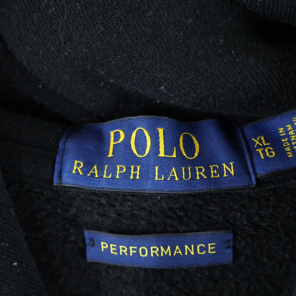 POLO RALPH LAUREN(ポロラルフローレン) 裏起毛 スウェット プルオーバーパーカー ブラック 0200015249