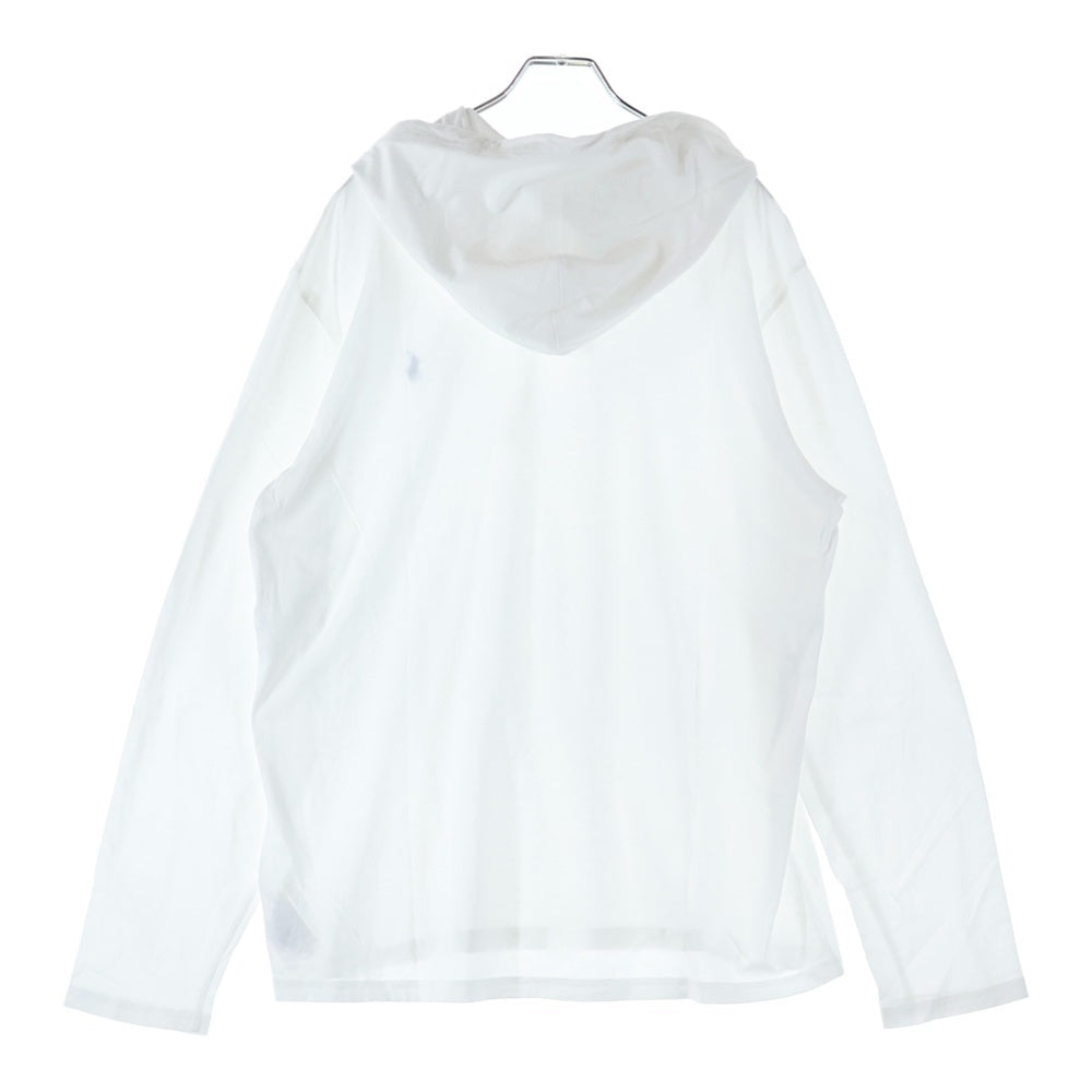 POLO RALPH LAUREN(ポロラルフローレン) ロゴ刺繍 フード付き ロングスリーブ長袖Tシャツカットソー ホワイト 0200016546