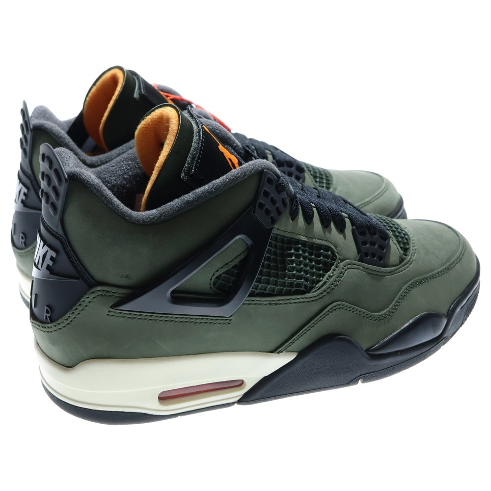 NIKE(ナイキ) ×UNDEFEATED AIR JORDAN 4 RETRO アンディフィーテッド エアジョーダン4 レトロ ハイカットスニーカー カーキ US10/28cm IB1519-200