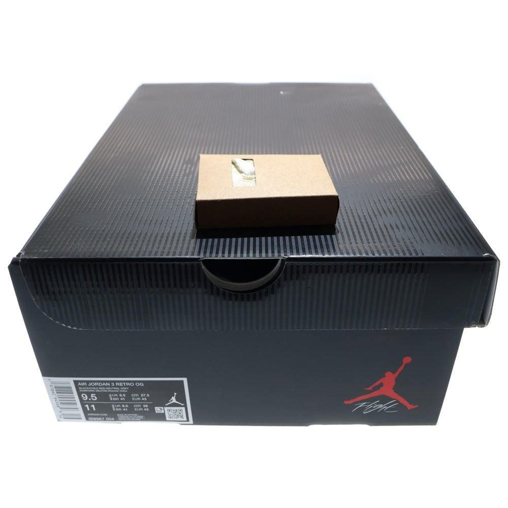NIKE(ナイキ) AIR JORDAN 3 RETRO Rare Air エアジョーダン3 レアエア ハイカットスニーカー シューズ ブラック US9.5/27.5cm IB8967-004