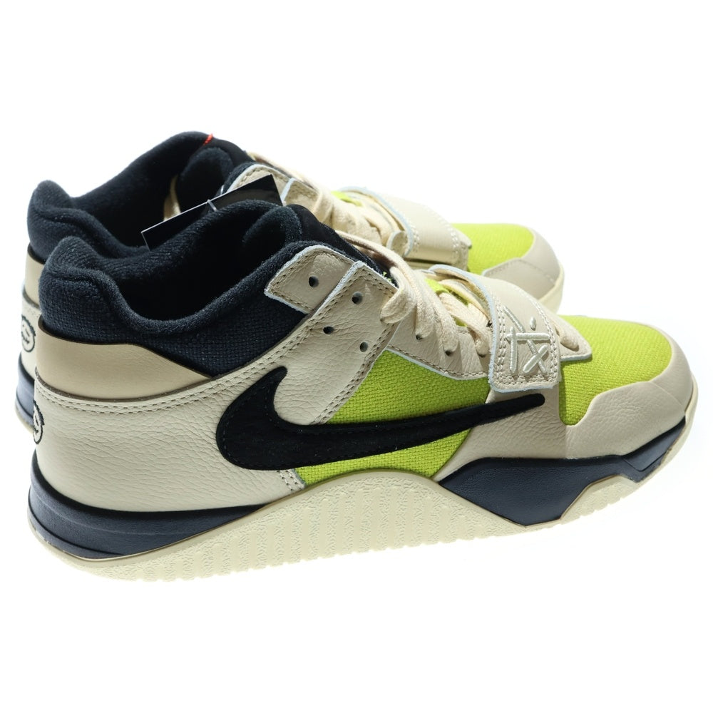 NIKE(ナイキ) ×Travis Scott JORDAN JUMPMAN JACK CJ1 T-Rexx Bright Cactus トラビススコット ジョーダン ジャンプマンブライトカクタス ローカットスニーカー US9.5/27.5cm FZ8117-102