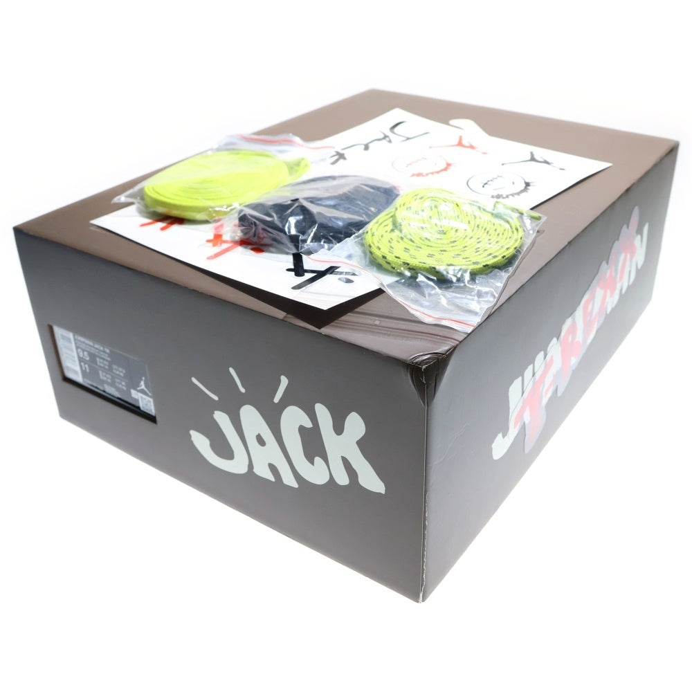 NIKE(ナイキ) ×Travis Scott JORDAN JUMPMAN JACK CJ1 T-Rexx Bright Cactus トラビススコット ジョーダン ジャンプマンブライトカクタス ローカットスニーカー US9.5/27.5cm FZ8117-102