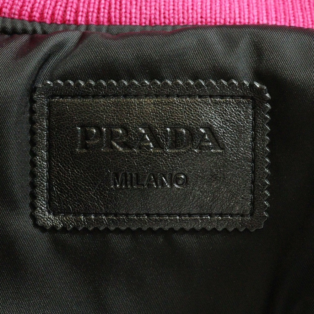 PRADA(プラダ) 21AW Oversized nappa leather bomber jacket オーバーサイズ ナッパ ボンバージャケット ピンク 58A079 1ZFE