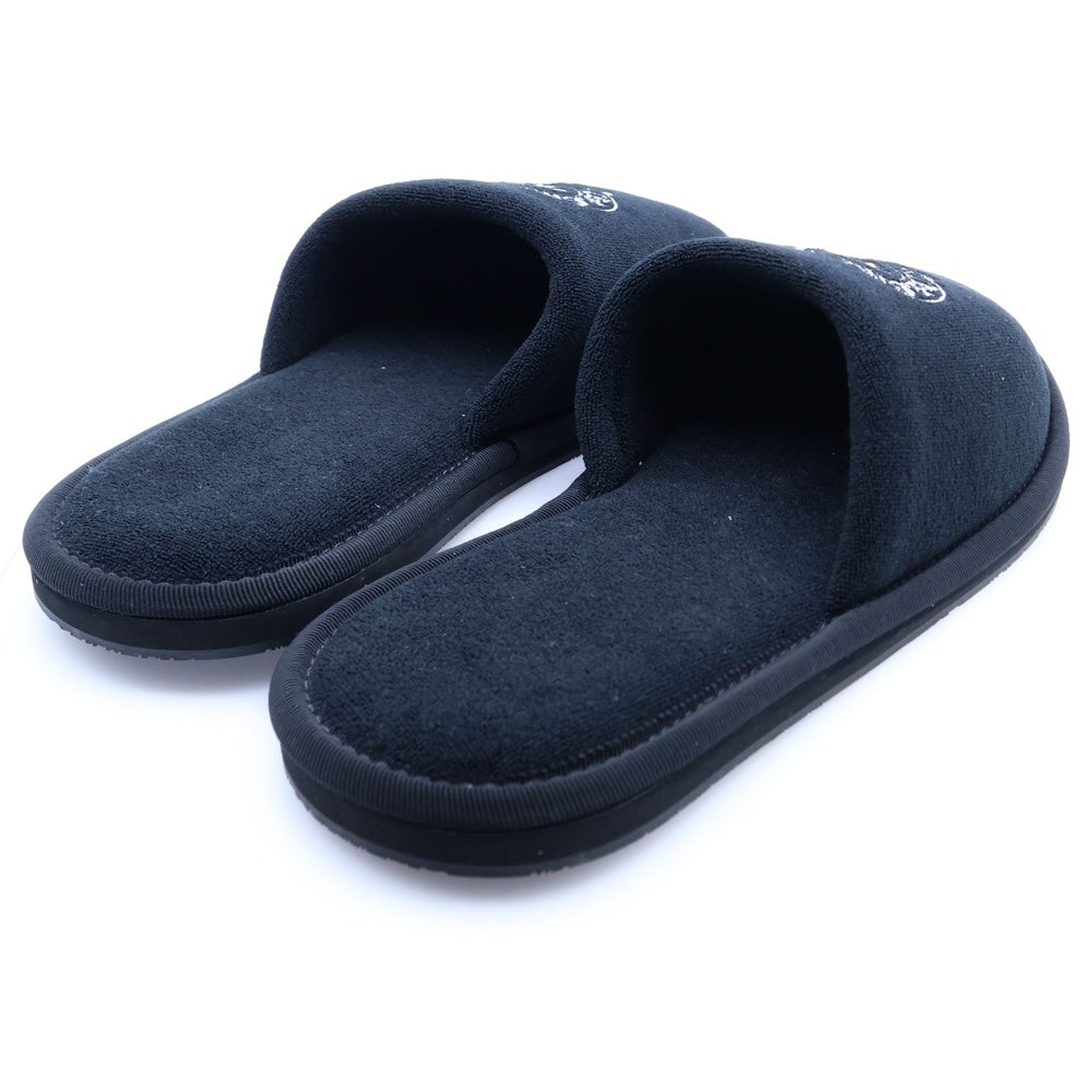 CHROME HEARTS(クロムハーツ) HOTEL SLIPPER ホースシューロゴ刺繍 スリッパ ブラック