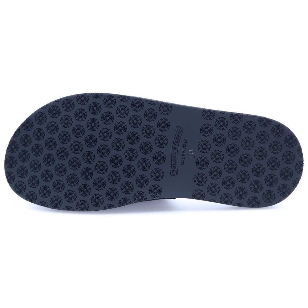 CHROME HEARTS(クロムハーツ) HOTEL SLIPPER ホースシューロゴ刺繍 スリッパ ブラック
