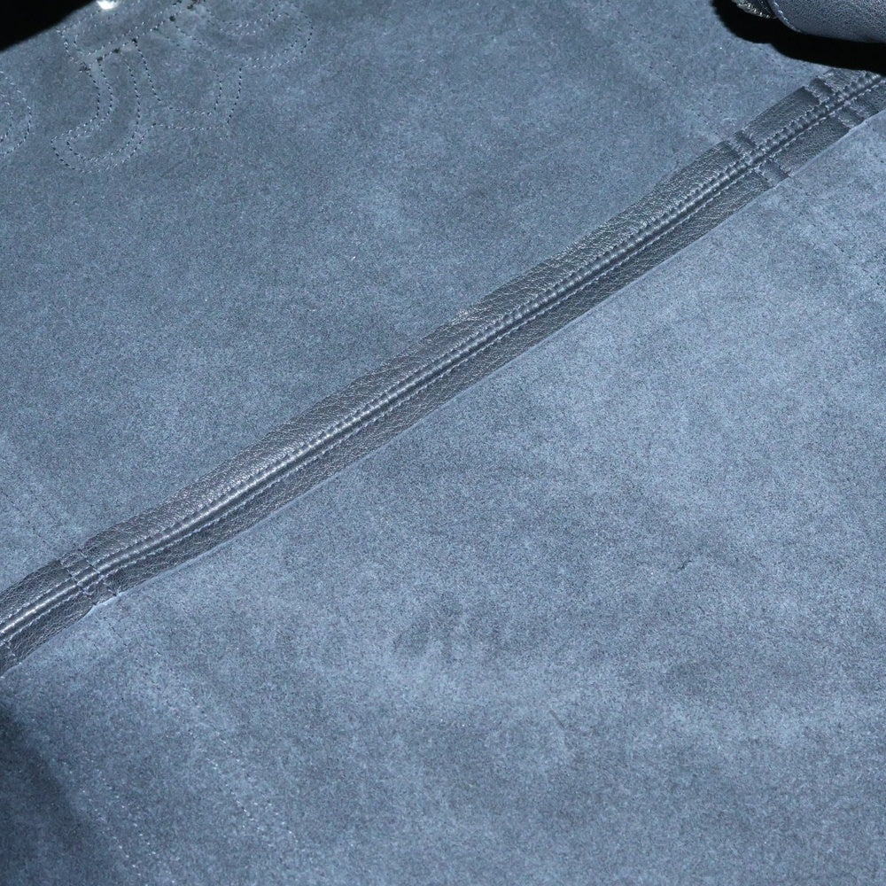 CHROME HEARTS(クロムハーツ) DUFFLE BSFLR BAG ダッフル BSフレアパッチ フレアボールチェーン付き レザーハンドバッグ ブラック