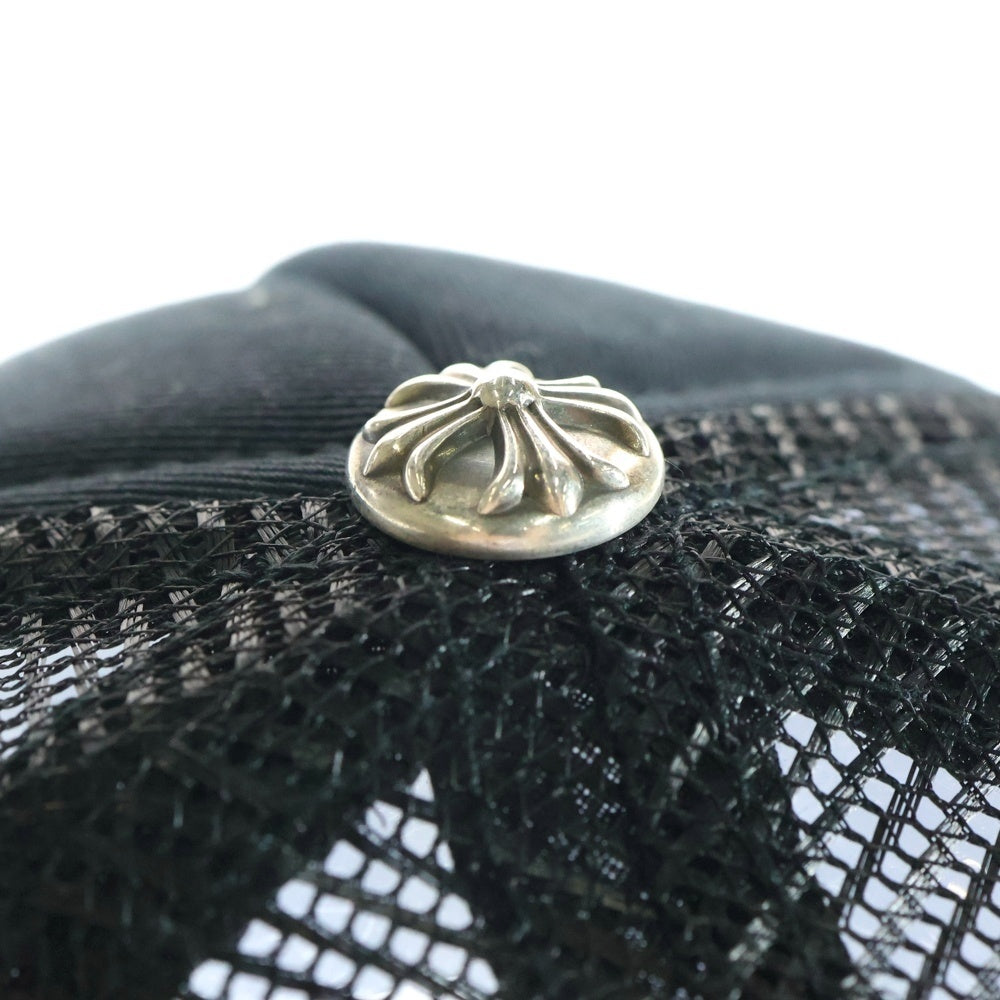 CHROME HEARTS(クロムハーツ) Cemetery Cross Patch Trucker Cap セメタリークロスパッチ トラッカー ベースボールキャップ 帽子 ブラック