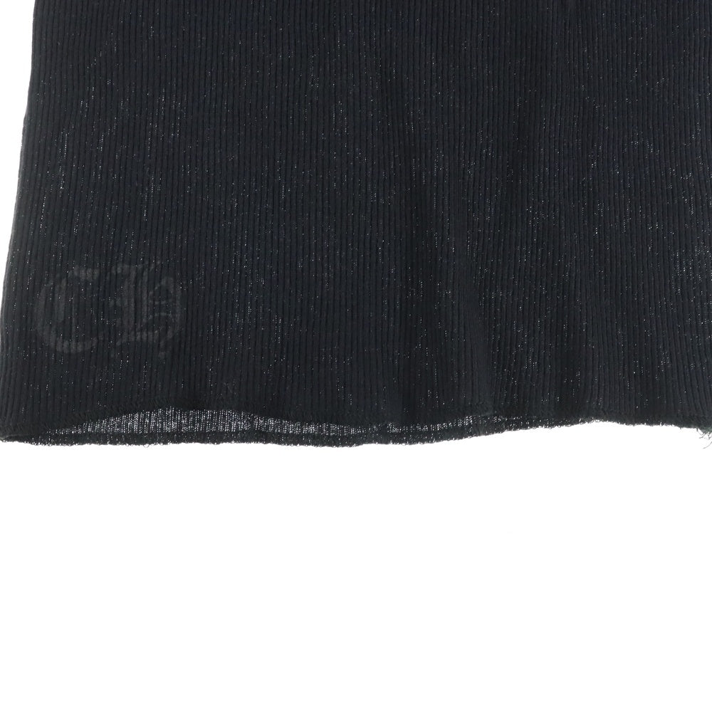 CHROME HEARTS(クロムハーツ) Neck Logo Back Scroll Tank Top ネックロゴ バックスクロール プリント タンクトップ ノースリーブカットソー ブラック