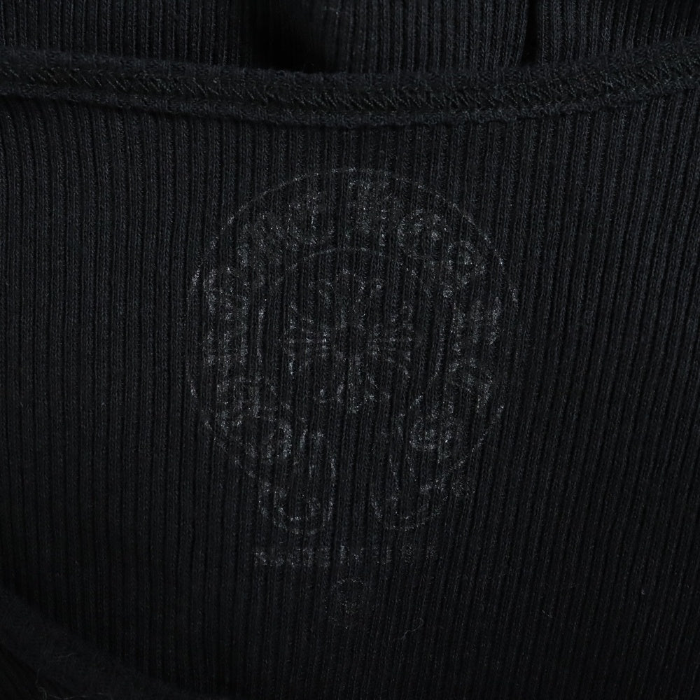 CHROME HEARTS(クロムハーツ) Neck Logo Back Scroll Tank Top ネックロゴ バックスクロール プリント タンクトップ ノースリーブカットソー ブラック