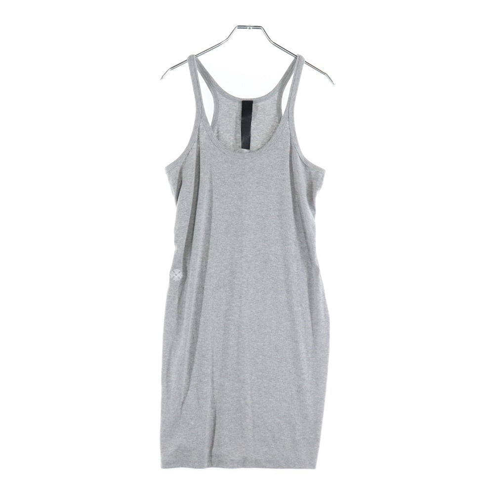 CHROME HEARTS(クロムハーツ) Y NOT CH刺繍タンクトップ ノースリーブカットソー ワンピース グレー レディース