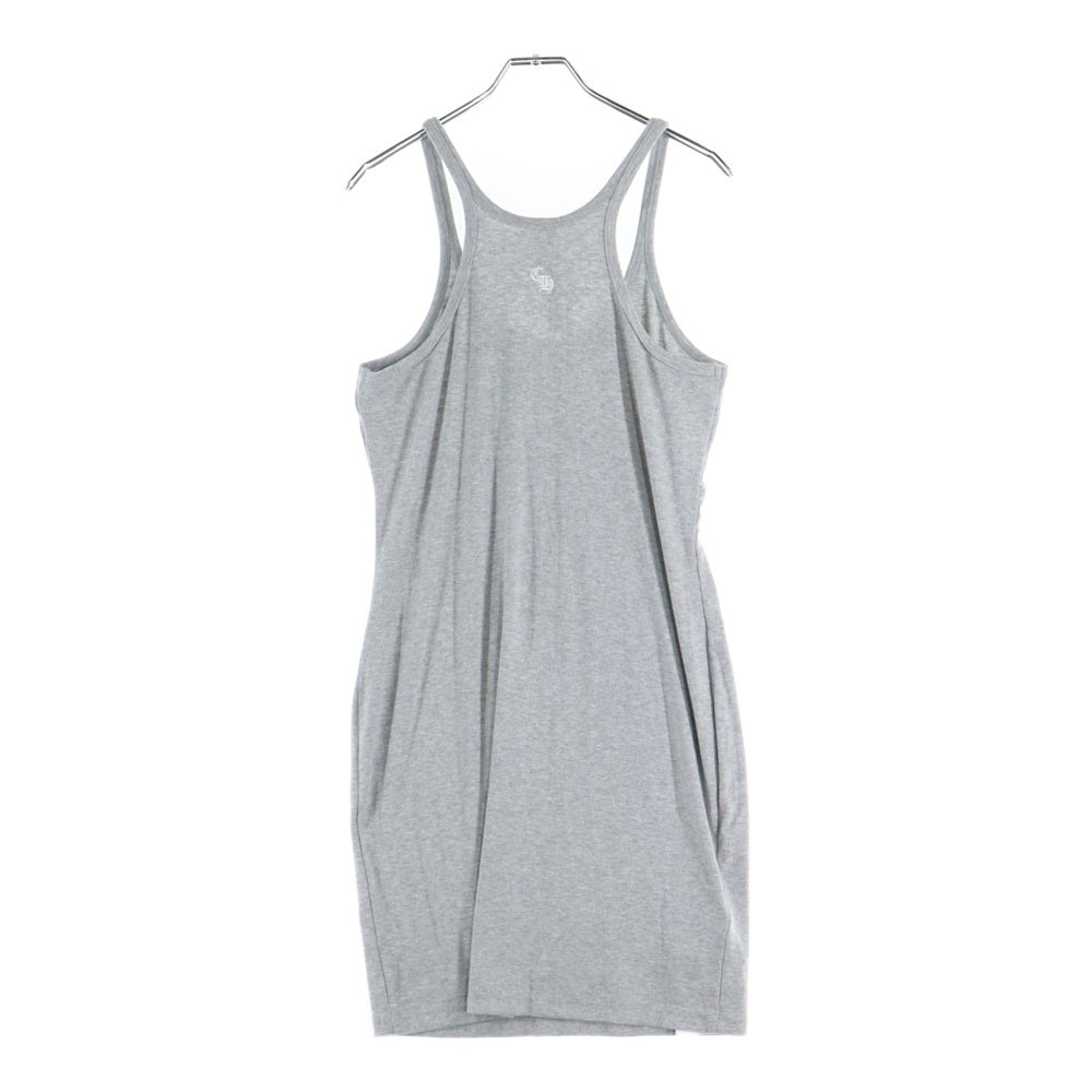 CHROME HEARTS(クロムハーツ) Y NOT CH刺繍タンクトップ ノースリーブカットソー ワンピース グレー レディース