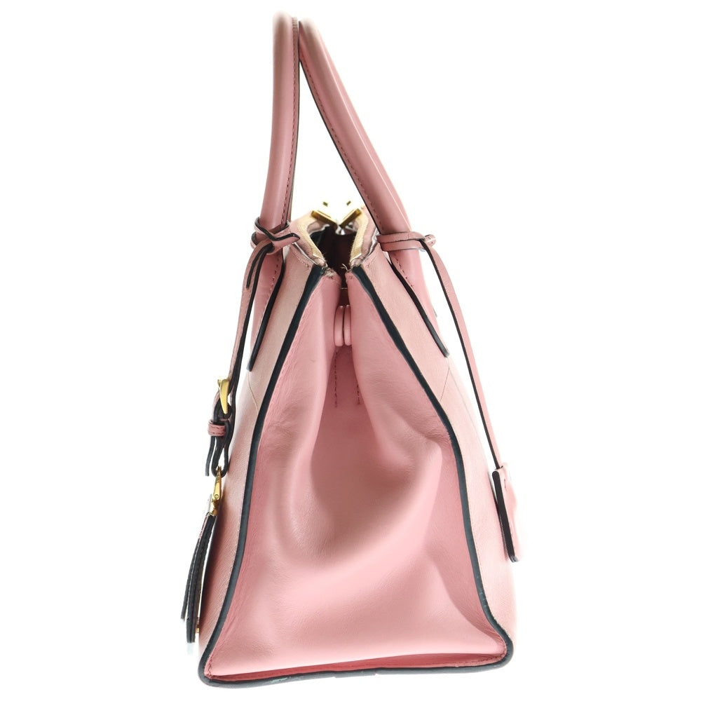 PRADA(プラダ) パラディグム サフィアーノレザー 2WAY ハンド ショルダーバッグ ピンク 1BA103