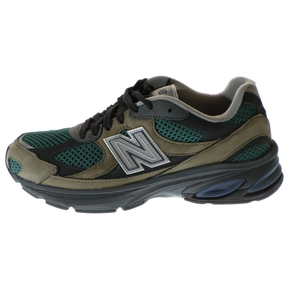New Balance(ニューバランス) U2010AGY スエード メッシュ ローカットスニーカー グリーン/ブラウン US9/27cm