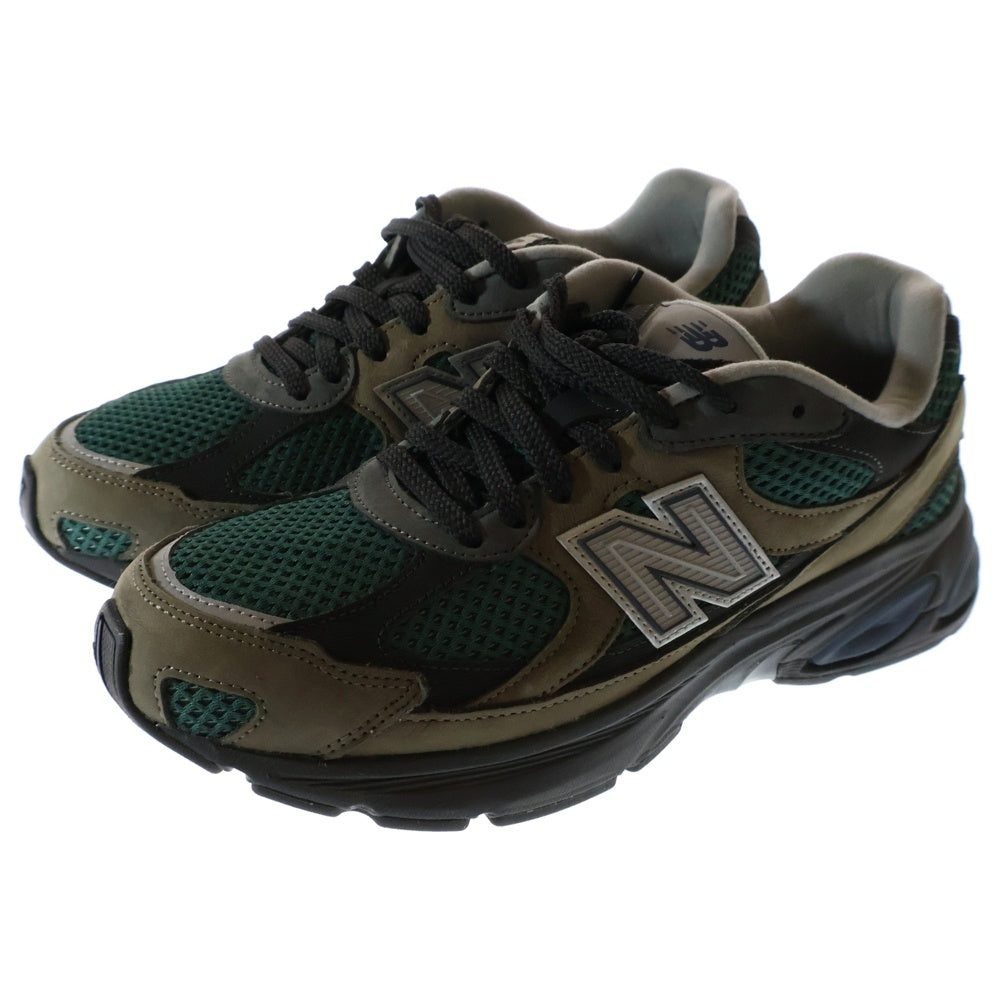 New Balance(ニューバランス) U2010AGY スエード メッシュ ローカットスニーカー グリーン/ブラウン US9/27cm