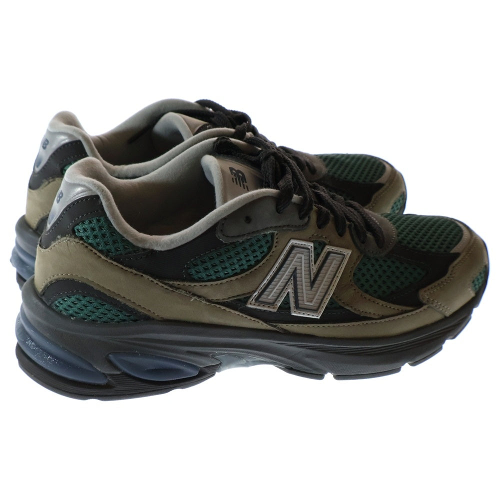 New Balance(ニューバランス) U2010AGY スエード メッシュ ローカットスニーカー グリーン/ブラウン US9/27cm