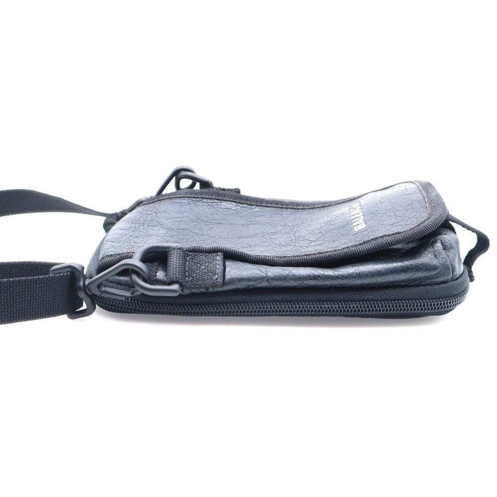 BALENCIAGA(バレンシアガ) エクスプローラー クロスボディ ポーチ アリーナ レザー ショルダーバッグ ブラック 593329