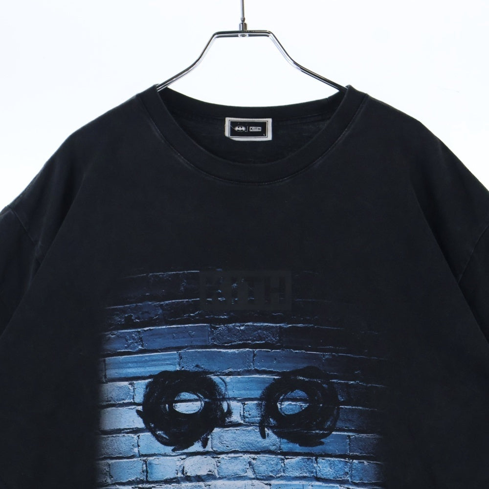 KITH(キス) Dark Knight Teaser Vintage Tee バットマン クルーネック半袖Tシャツ ブラック