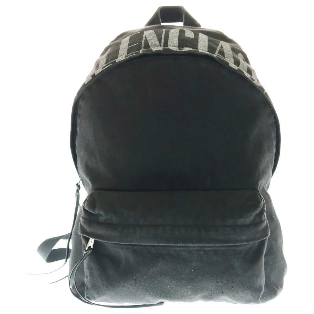 BALENCIAGA(バレンシアガ) EDITOR エディタ ウォッシュ加工 ロゴ バックパック リュック ブラック 827206 2ABOW