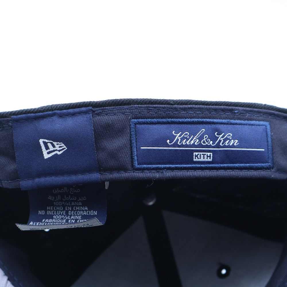 KITH(キス) NEW ERA New York Yankees NYロゴ ベースボルキャップ ブラック