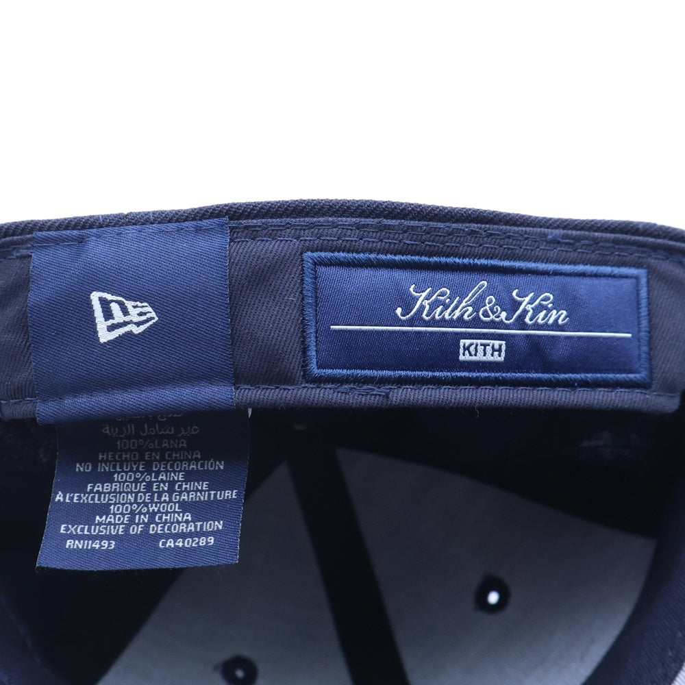 KITH(キス) NEW ERA New York Yankees NYロゴ ベースボルキャップ ネイビー