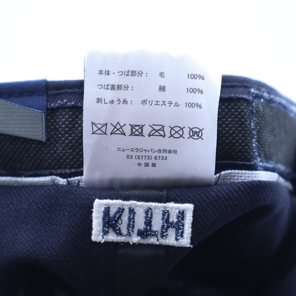 KITH(キス) NEW ERA New York Yankees NYロゴ ベースボルキャップ ネイビー