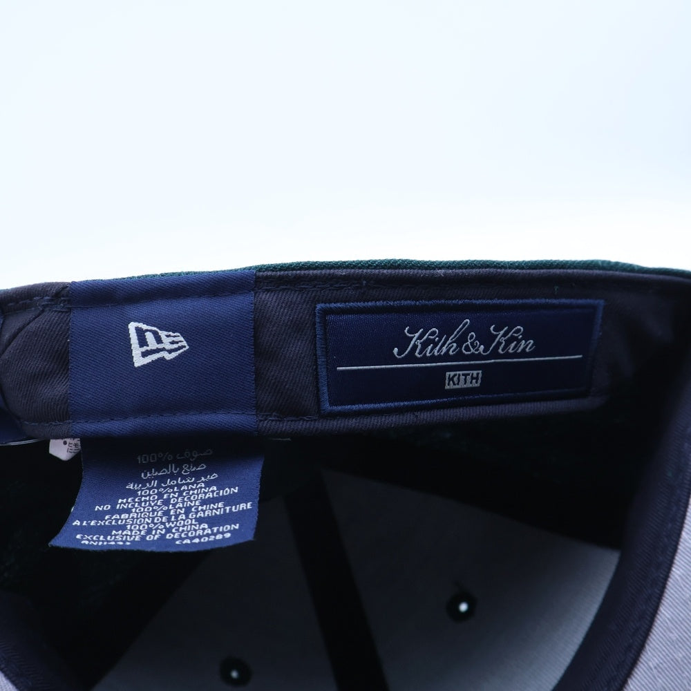 KITH(キス) NEW ERA New York Yankees NYロゴ ベースボルキャップ グリーン