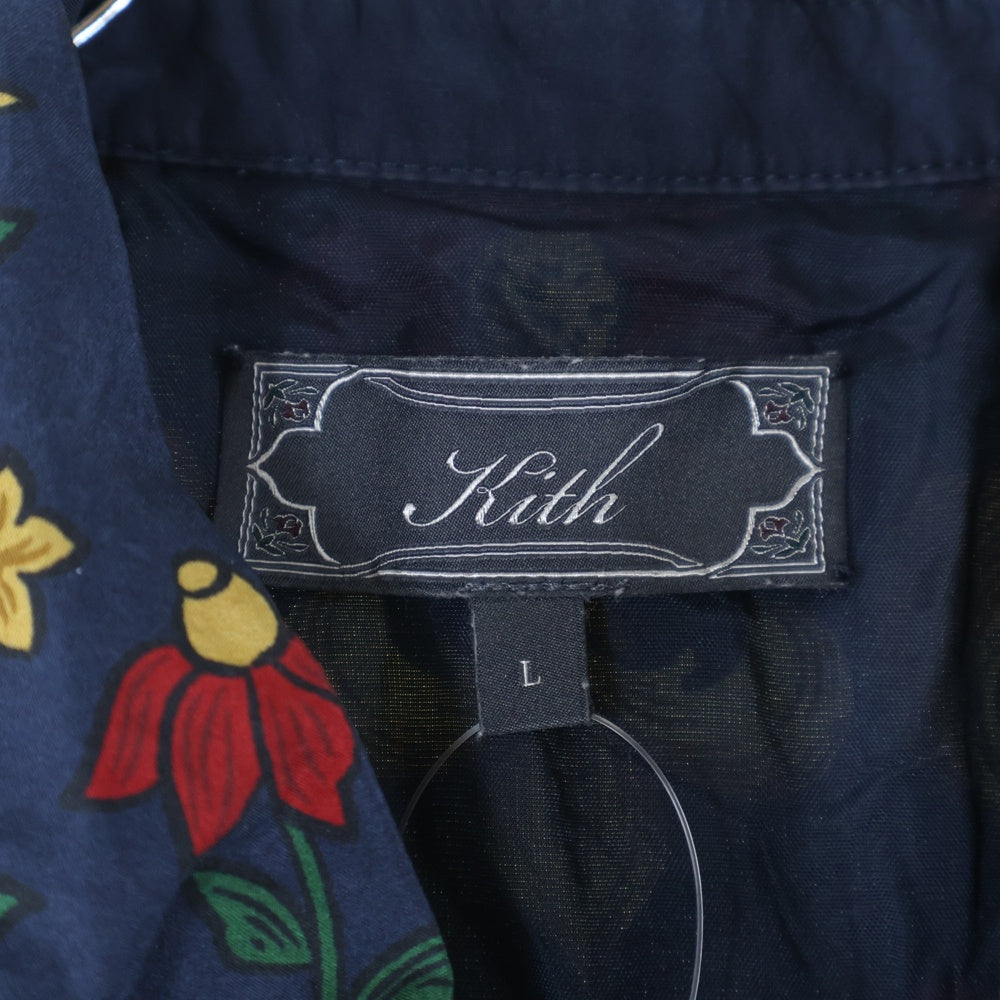 KITH(キス) 総柄 フラワー ジップシャツジャケット マルチ 25-011-060-0009-2-0