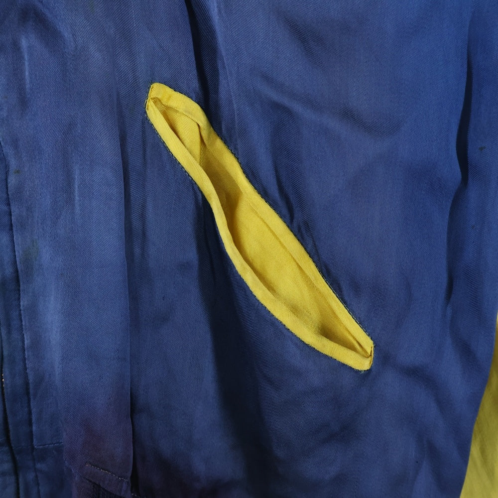 VINTAGE(ヴィンテージ) 50S 虎 竜 鷹 リバーシブル スーベニアジャケット ブルー/レッド